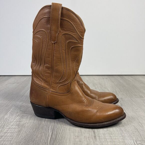 Tecovas The Cartwright 11.5 EE Wide Hazelnut Handmade Calf Cowhide Cowboy Boot K - Picture 4 of 11